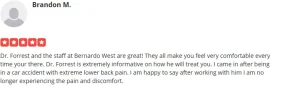 Chiropractic San Diego CA Brandon M Testimonial